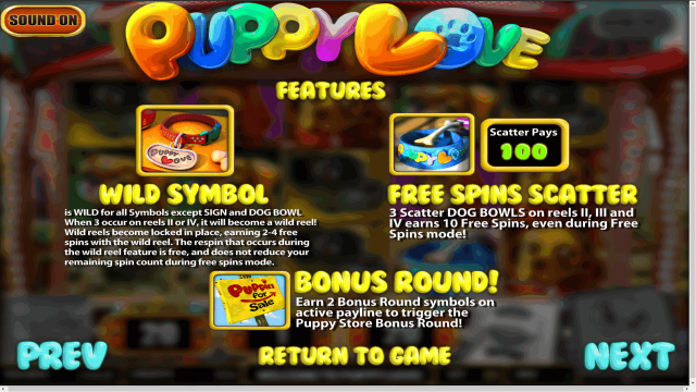 Игровой автомат Puppy Love