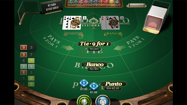 Онлайн слот Punto Banco Professional Series